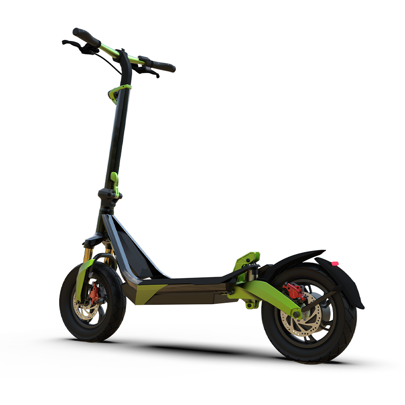 Emuze Updated GO2X With Dual Suspension Offroad Electric Scooter,CE Certified ,60V 1500W Powerful Single Rear Motor,Fast Folding in Three Seconds
